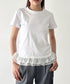 裾レースデザインTシャツ | BA2252016 | ホワイト