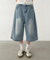 デニムハーフワイドパンツ | BA2252006 | ライトブルー