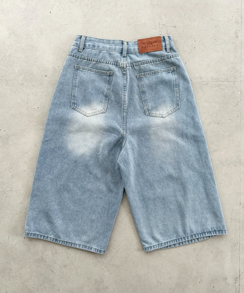 デニムハーフワイドパンツ | BA2252006 | ライトブルー