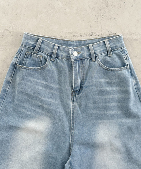 デニムハーフワイドパンツ | BA2252006 | ライトブルー