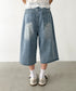 デニムハーフワイドパンツ | BA2252006 | ライトブルー