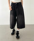 デニムハーフワイドパンツ | BA2252006 | ブラック