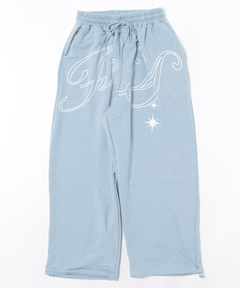 FANCY CLUB(ファンシークラブ)/ワイド ルーズ エンジェル ジョガー スウェットパンツ/ANGEL VINTAGE SWEATPANTS | AT2252011 | ブルー
