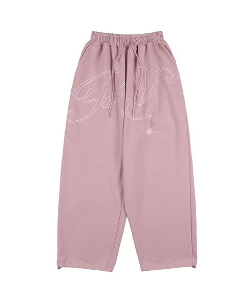 FANCY CLUB(ファンシークラブ)/ワイド ルーズ エンジェル ジョガー スウェットパンツ/ANGEL VINTAGE SWEATPANTS | AT2252011 | ピンク