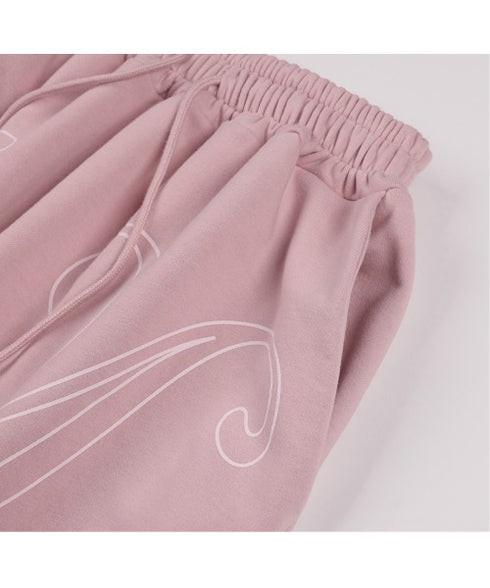 FANCY CLUB(ファンシークラブ)/ワイド ルーズ エンジェル ジョガー スウェットパンツ/ANGEL VINTAGE SWEATPANTS | AT2252011 | ピンク