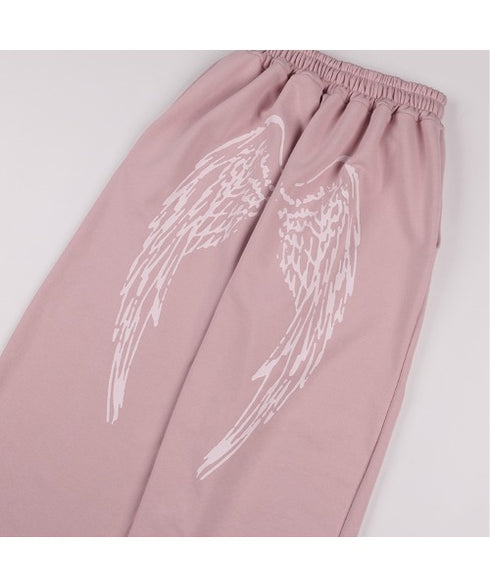 FANCY CLUB(ファンシークラブ)/ワイド ルーズ エンジェル ジョガー スウェットパンツ/ANGEL VINTAGE SWEATPANTS | AT2252011 | ピンク