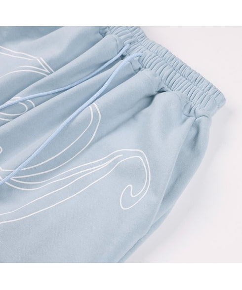 FANCY CLUB(ファンシークラブ)/ワイド ルーズ エンジェル ジョガー スウェットパンツ/ANGEL VINTAGE SWEATPANTS | AT2252011 | ブルー