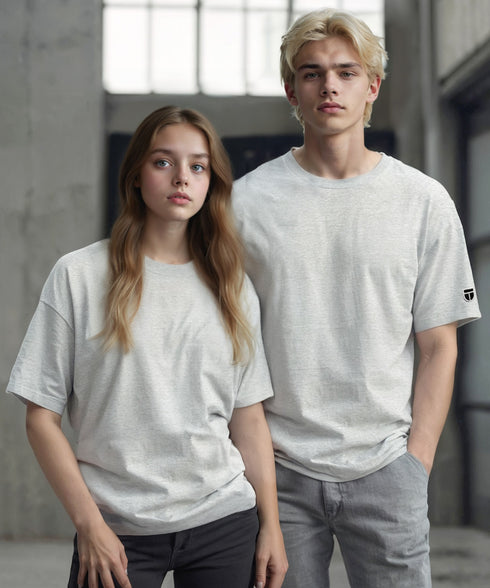 NEWTRAL(ニュートラル)/205 5.6oz スタンダードエンブレムT/サイズ展開多数 コットン 無地 半袖 Tシャツ | NT2009005 | アッシュグレー