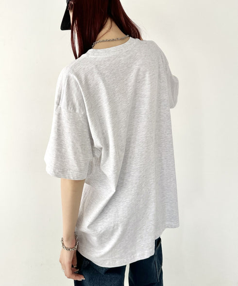 NEWTRAL(ニュートラル)/205 5.6oz スタンダードエンブレムT/サイズ展開多数 コットン 無地 半袖 Tシャツ | NT2009005 | アッシュグレー