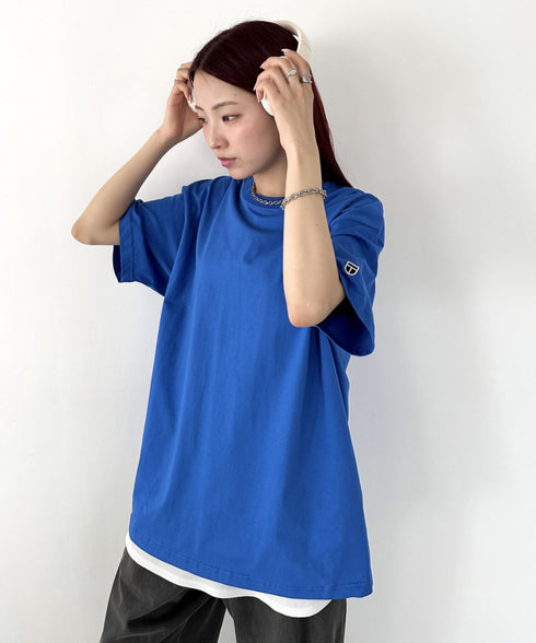 NEWTRAL(ニュートラル)/205 5.6oz スタンダードエンブレムT/サイズ展開多数 コットン 無地 半袖 Tシャツ | NT2009005 | ブルー