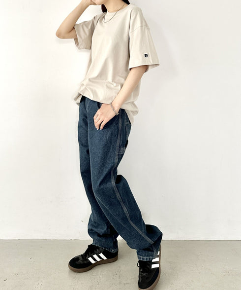 NEWTRAL(ニュートラル)/205 5.6oz スタンダードエンブレムT/サイズ展開多数 コットン 無地 半袖 Tシャツ | NT2009005 | サンドベージュ