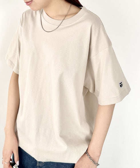 NEWTRAL(ニュートラル)/205 5.6oz スタンダードエンブレムT/サイズ展開多数 コットン 無地 半袖 Tシャツ | NT2009005 | サンドベージュ