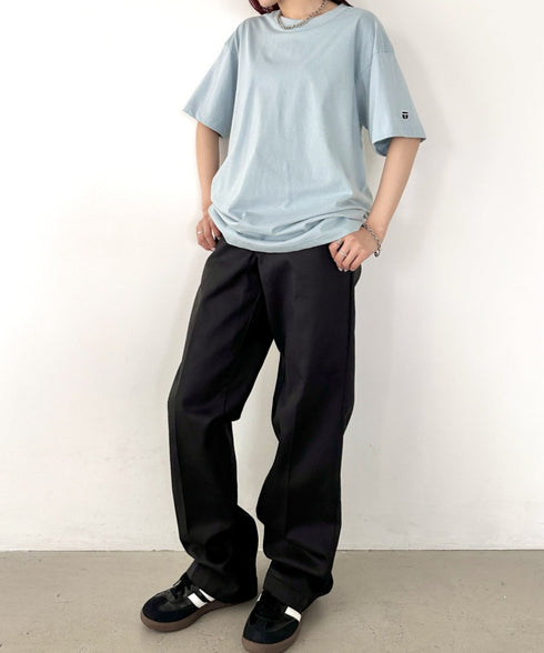 NEWTRAL(ニュートラル)/205 5.6oz スタンダードエンブレムT/サイズ展開多数 コットン 無地 半袖 Tシャツ | NT2009005 | ライトブルー