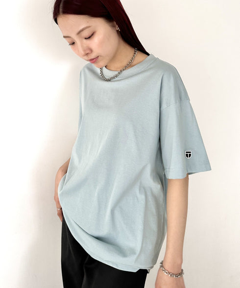 NEWTRAL(ニュートラル)/205 5.6oz スタンダードエンブレムT/サイズ展開多数 コットン 無地 半袖 Tシャツ | NT2009005 | ライトブルー