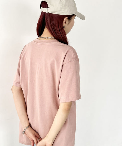 NEWTRAL(ニュートラル)/205 5.6oz スタンダードエンブレムT/サイズ展開多数 コットン 無地 半袖 Tシャツ | NT2009005 | ライトピンク