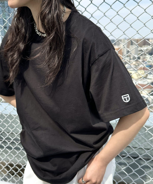 NEWTRAL(ニュートラル)/205 5.6oz スタンダードエンブレムT/サイズ展開多数 コットン 無地 半袖 Tシャツ | NT2009005 | ブラック