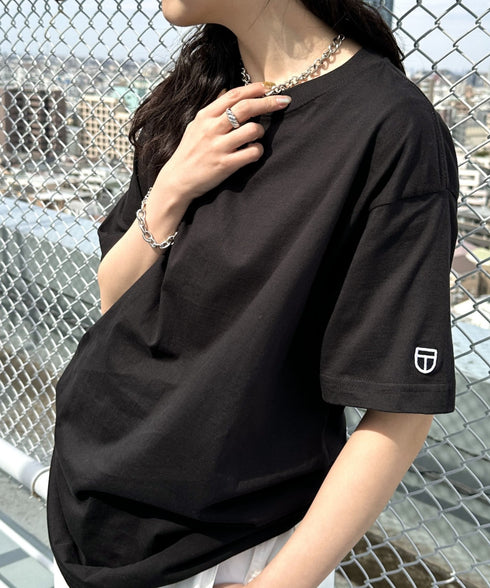 NEWTRAL(ニュートラル)/205 5.6oz スタンダードエンブレムT/サイズ展開多数 コットン 無地 半袖 Tシャツ | NT2009005 | ブラック