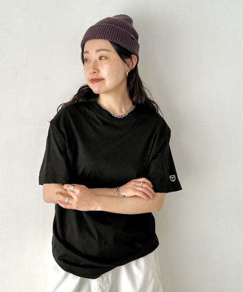 NEWTRAL(ニュートラル)/205 5.6oz スタンダードエンブレムT/サイズ展開多数 コットン 無地 半袖 Tシャツ | NT2009005 | ブラック