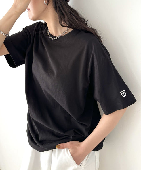 NEWTRAL(ニュートラル)/205 5.6oz スタンダードエンブレムT/サイズ展開多数 コットン 無地 半袖 Tシャツ | NT2009005 | ブラック