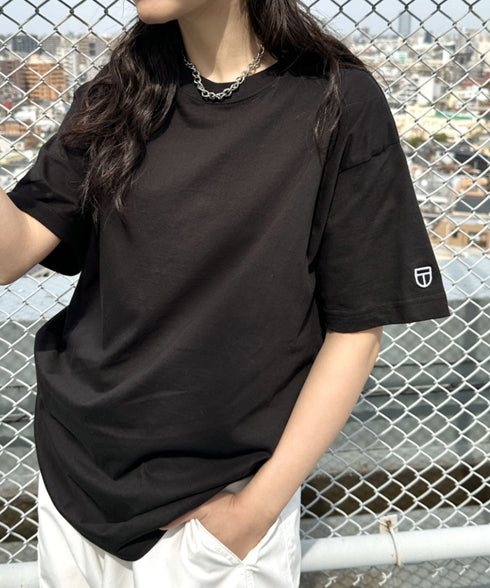 NEWTRAL(ニュートラル)/205 5.6oz スタンダードエンブレムT/サイズ展開多数 コットン 無地 半袖 Tシャツ | NT2009005 | ブラック