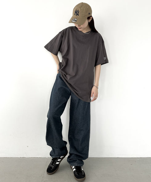NEWTRAL(ニュートラル)/205 5.6oz スタンダードエンブレムT/サイズ展開多数 コットン 無地 半袖 Tシャツ | NT2009005 | チャコールグレー