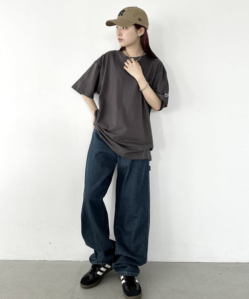 NEWTRAL(ニュートラル)/205 5.6oz スタンダードエンブレムT/サイズ展開多数 コットン 無地 半袖 Tシャツ | NT2009005 | チャコールグレー