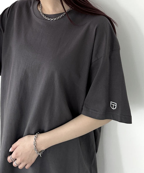 NEWTRAL(ニュートラル)/205 5.6oz スタンダードエンブレムT/サイズ展開多数 コットン 無地 半袖 Tシャツ | NT2009005 | チャコールグレー