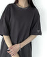 NEWTRAL(ニュートラル)/205 5.6oz スタンダードエンブレムT/サイズ展開多数 コットン 無地 半袖 Tシャツ | NT2009005 | チャコールグレー