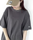 NEWTRAL(ニュートラル)/205 5.6oz スタンダードエンブレムT/サイズ展開多数 コットン 無地 半袖 Tシャツ | NT2009005 | チャコールグレー