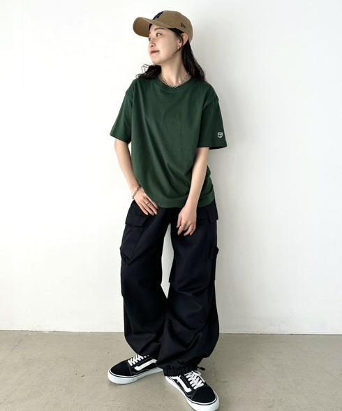 NEWTRAL(ニュートラル)/205 5.6oz スタンダードエンブレムT/サイズ展開多数 コットン 無地 半袖 Tシャツ | NT2009005 | チャコールグレー