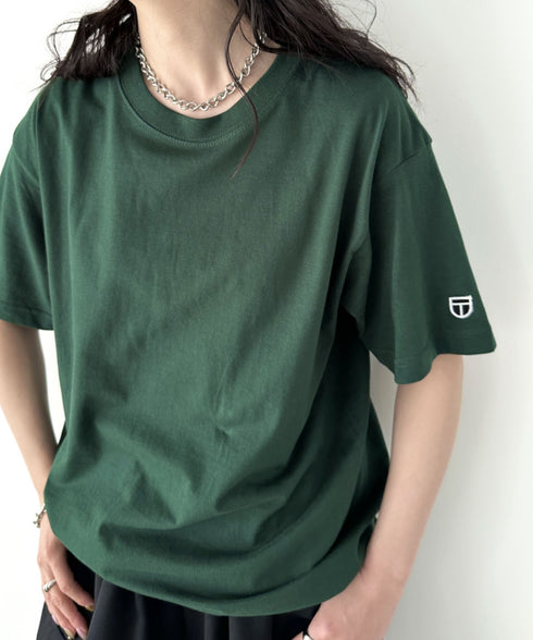 NEWTRAL(ニュートラル)/205 5.6oz スタンダードエンブレムT/サイズ展開多数 コットン 無地 半袖 Tシャツ | NT2009005 | ダークグリーン