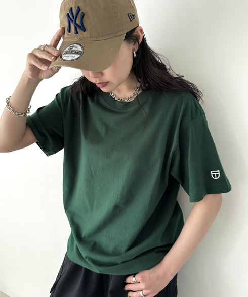 NEWTRAL(ニュートラル)/205 5.6oz スタンダードエンブレムT/サイズ展開多数 コットン 無地 半袖 Tシャツ | NT2009005 | ダークグリーン