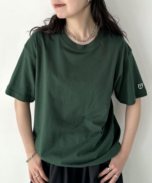 NEWTRAL(ニュートラル)/205 5.6oz スタンダードエンブレムT/サイズ展開多数 コットン 無地 半袖 Tシャツ | NT2009005 | ダークグリーン