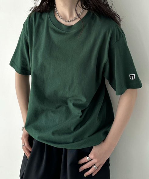 NEWTRAL(ニュートラル)/205 5.6oz スタンダードエンブレムT/サイズ展開多数 コットン 無地 半袖 Tシャツ | NT2009005 | ダークグリーン