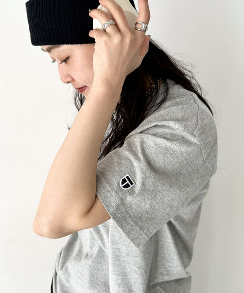 NEWTRAL(ニュートラル)/205 5.6oz スタンダードエンブレムT/サイズ展開多数 コットン 無地 半袖 Tシャツ | NT2009005 | グレー