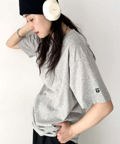 NEWTRAL(ニュートラル)/205 5.6oz スタンダードエンブレムT/サイズ展開多数 コットン 無地 半袖 Tシャツ | NT2009005 | グレー