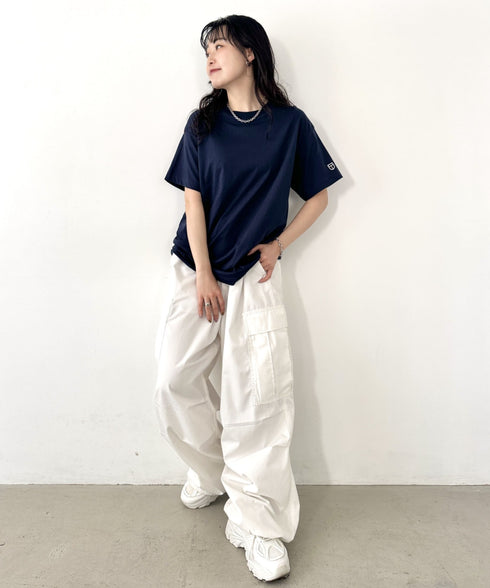 NEWTRAL(ニュートラル)/205 5.6oz スタンダードエンブレムT/サイズ展開多数 コットン 無地 半袖 Tシャツ | NT2009005 | ネイビー