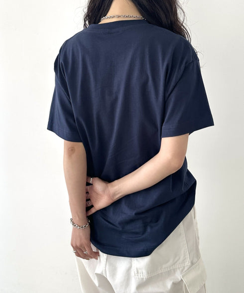 NEWTRAL(ニュートラル)/205 5.6oz スタンダードエンブレムT/サイズ展開多数 コットン 無地 半袖 Tシャツ | NT2009005 | ネイビー