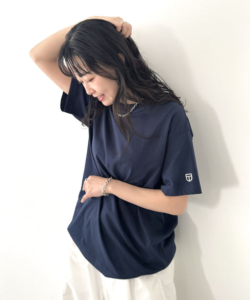 NEWTRAL(ニュートラル)/205 5.6oz スタンダードエンブレムT/サイズ展開多数 コットン 無地 半袖 Tシャツ | NT2009005 | ネイビー