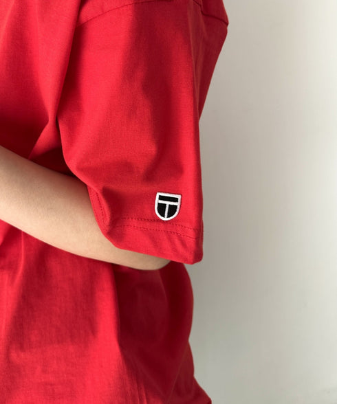 NEWTRAL(ニュートラル)/205 5.6oz スタンダードエンブレムT/サイズ展開多数 コットン 無地 半袖 Tシャツ | NT2009005 | レッド