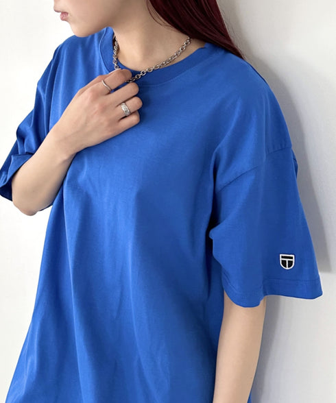 NEWTRAL(ニュートラル)/205 5.6oz スタンダードエンブレムT/サイズ展開多数 コットン 無地 半袖 Tシャツ | NT2009005 | ブルー