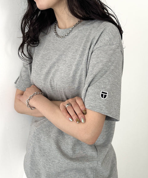 NEWTRAL(ニュートラル)/207 9.8oz スーパーヘビーエンブレムT/サイズ展開多数 コットン 無地 半袖 Tシャツ | NT2009007 | グレー