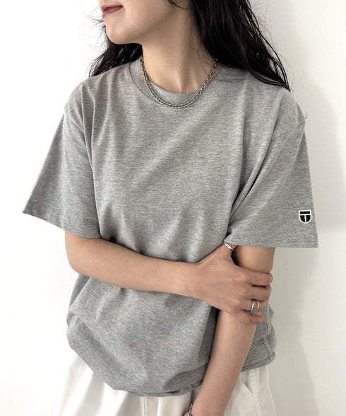 NEWTRAL(ニュートラル)/207 9.8oz スーパーヘビーエンブレムT/サイズ展開多数 コットン 無地 半袖 Tシャツ | NT2009007 | グレー