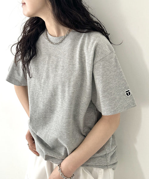 NEWTRAL(ニュートラル)/207 9.8oz スーパーヘビーエンブレムT/サイズ展開多数 コットン 無地 半袖 Tシャツ | NT2009007 | グレー