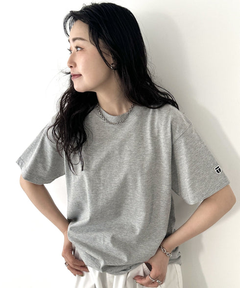 NEWTRAL(ニュートラル)/207 9.8oz スーパーヘビーエンブレムT/サイズ展開多数 コットン 無地 半袖 Tシャツ | NT2009007 | グレー