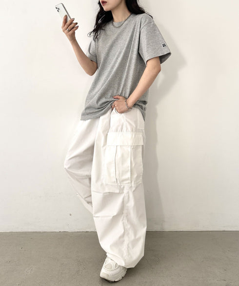 NEWTRAL(ニュートラル)/207 9.8oz スーパーヘビーエンブレムT/サイズ展開多数 コットン 無地 半袖 Tシャツ | NT2009007 | グレー