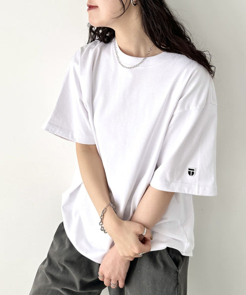 NEWTRAL(ニュートラル)/207 9.8oz スーパーヘビーエンブレムT/サイズ展開多数 コットン 無地 半袖 Tシャツ | NT2009007 | ホワイト