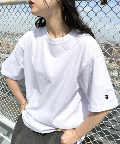 NEWTRAL(ニュートラル)/207 9.8oz スーパーヘビーエンブレムT/サイズ展開多数 コットン 無地 半袖 Tシャツ | NT2009007 | ホワイト