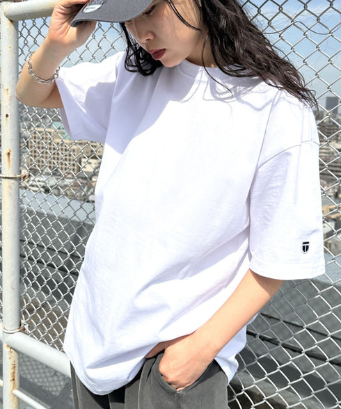 NEWTRAL(ニュートラル)/207 9.8oz スーパーヘビーエンブレムT/サイズ展開多数 コットン 無地 半袖 Tシャツ | NT2009007 | ホワイト