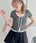 レースリボンレイヤードトップス | LO2252025 | グレー